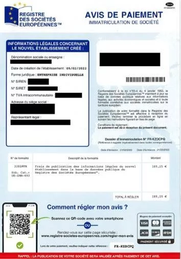 registre des sociétés européennes